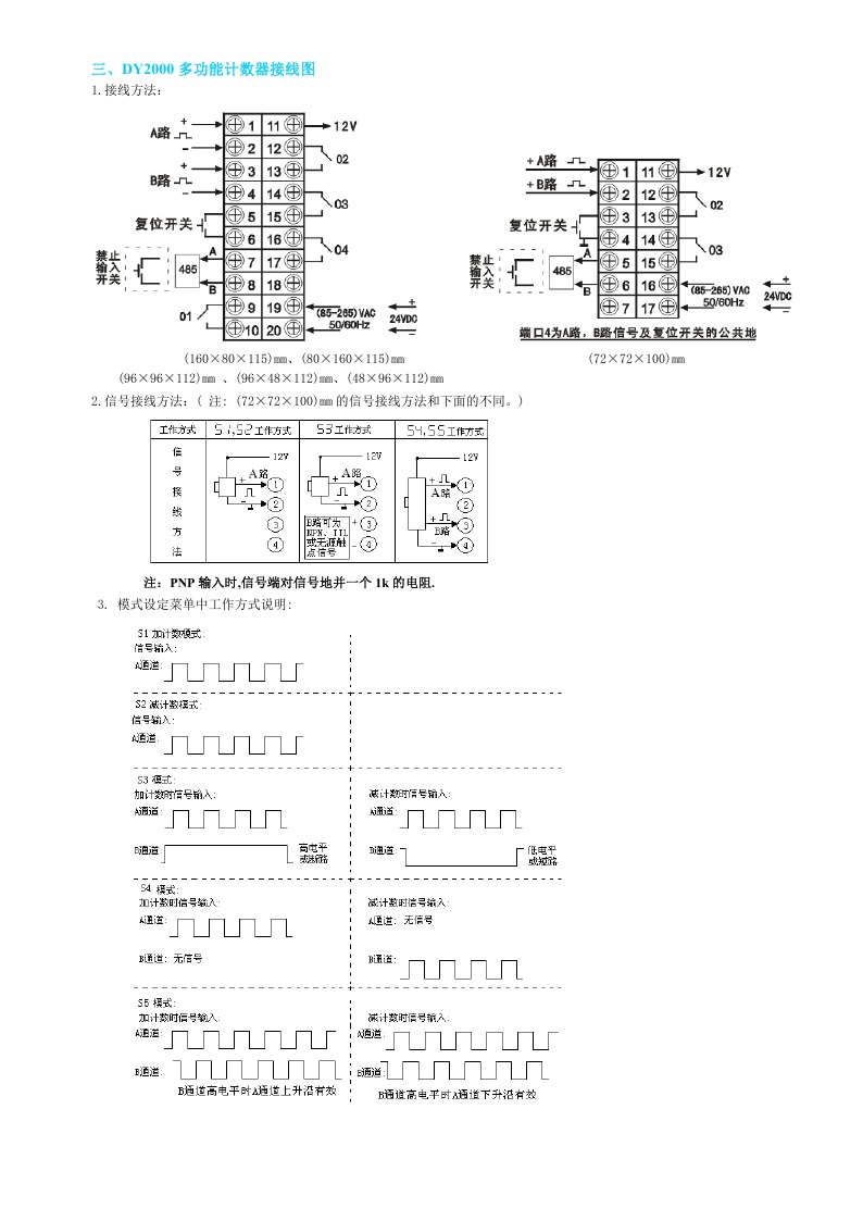 东辉仪表DY2000（MS）多功能计数器