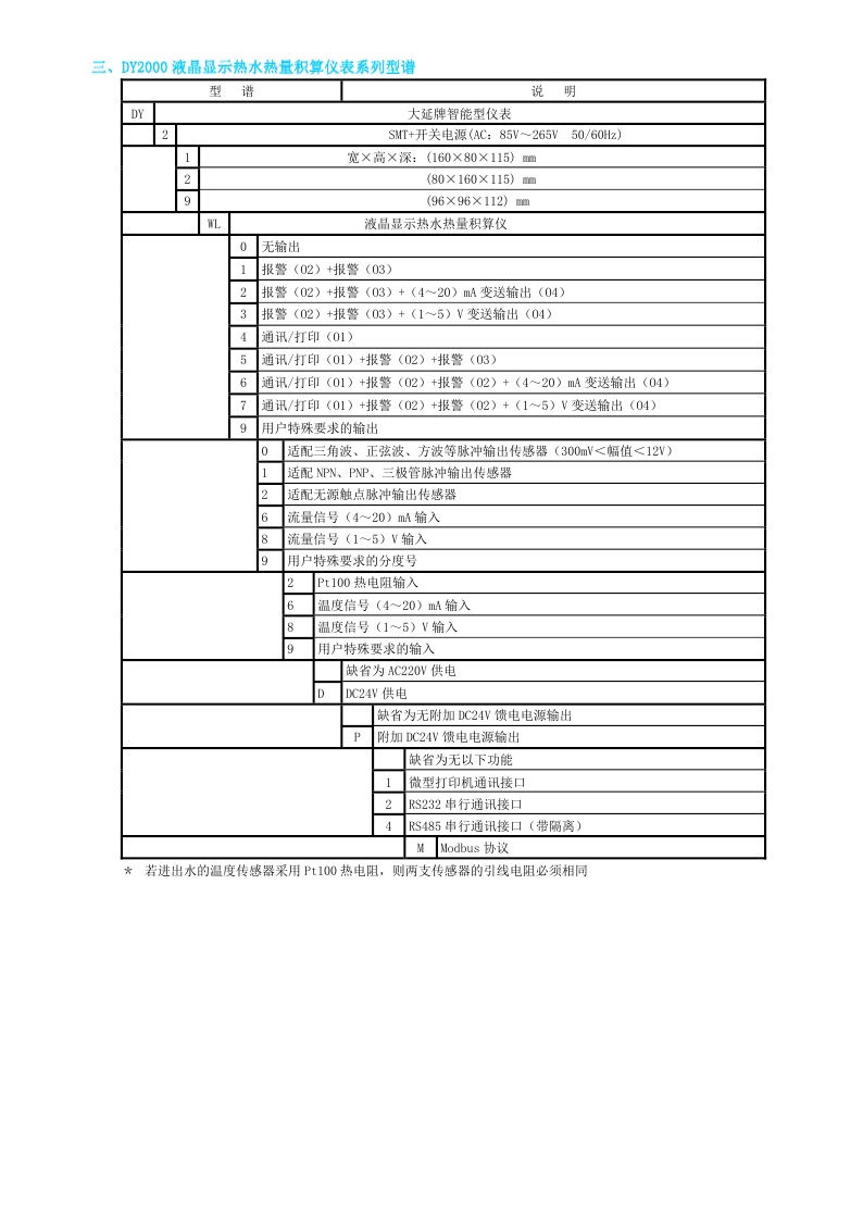 东辉仪表DY2000（WL）液晶显示热水热量积算仪表